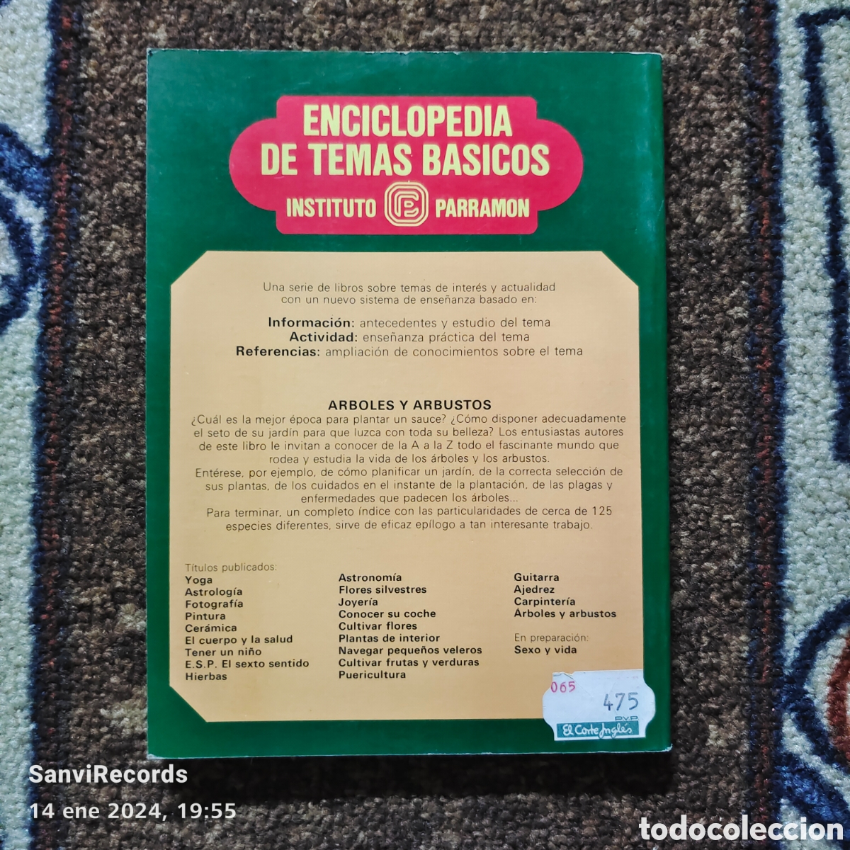 Libros de segunda mano: ARBOLES Y ARBUSTOS (ENCICLOPEDIA DE TEMAS B&Aacute;SICOS) (PARRAMON) - Foto 2