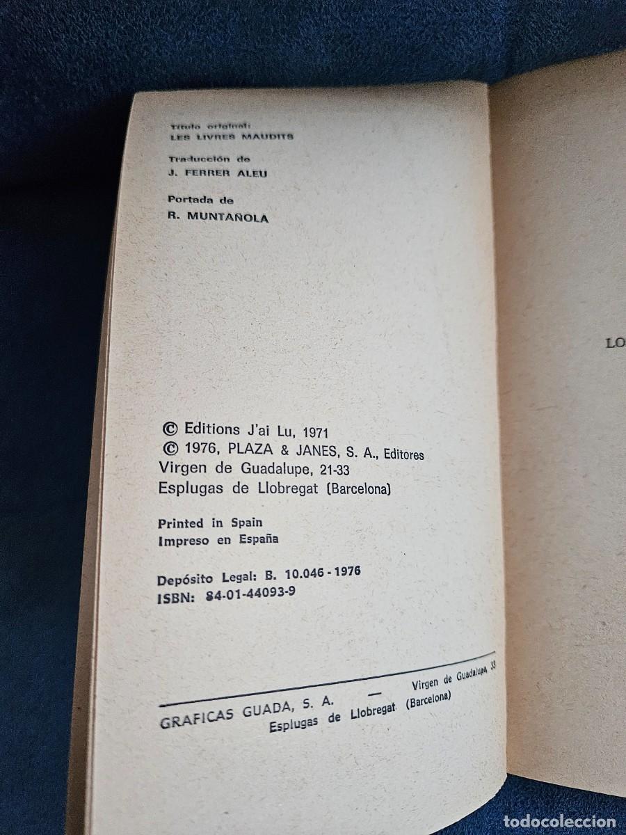 Libros de segunda mano: Antiguo Libro Los Libros Condenados De Jacques Bergier, De 1973. - Foto 9