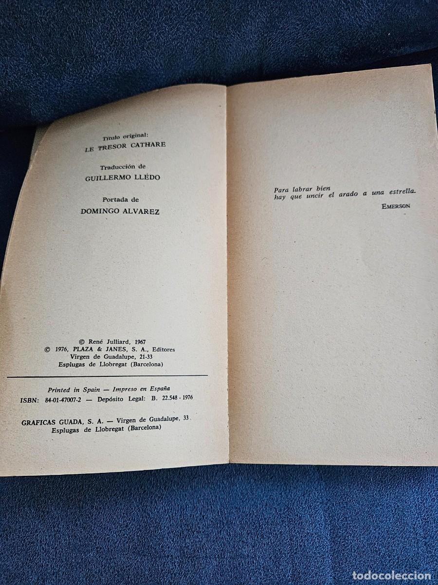 Libros de segunda mano: Antiguo Libro El Tesoro C&aacute;taro De Gerard De S&egrave;de, 1976. - Foto 10