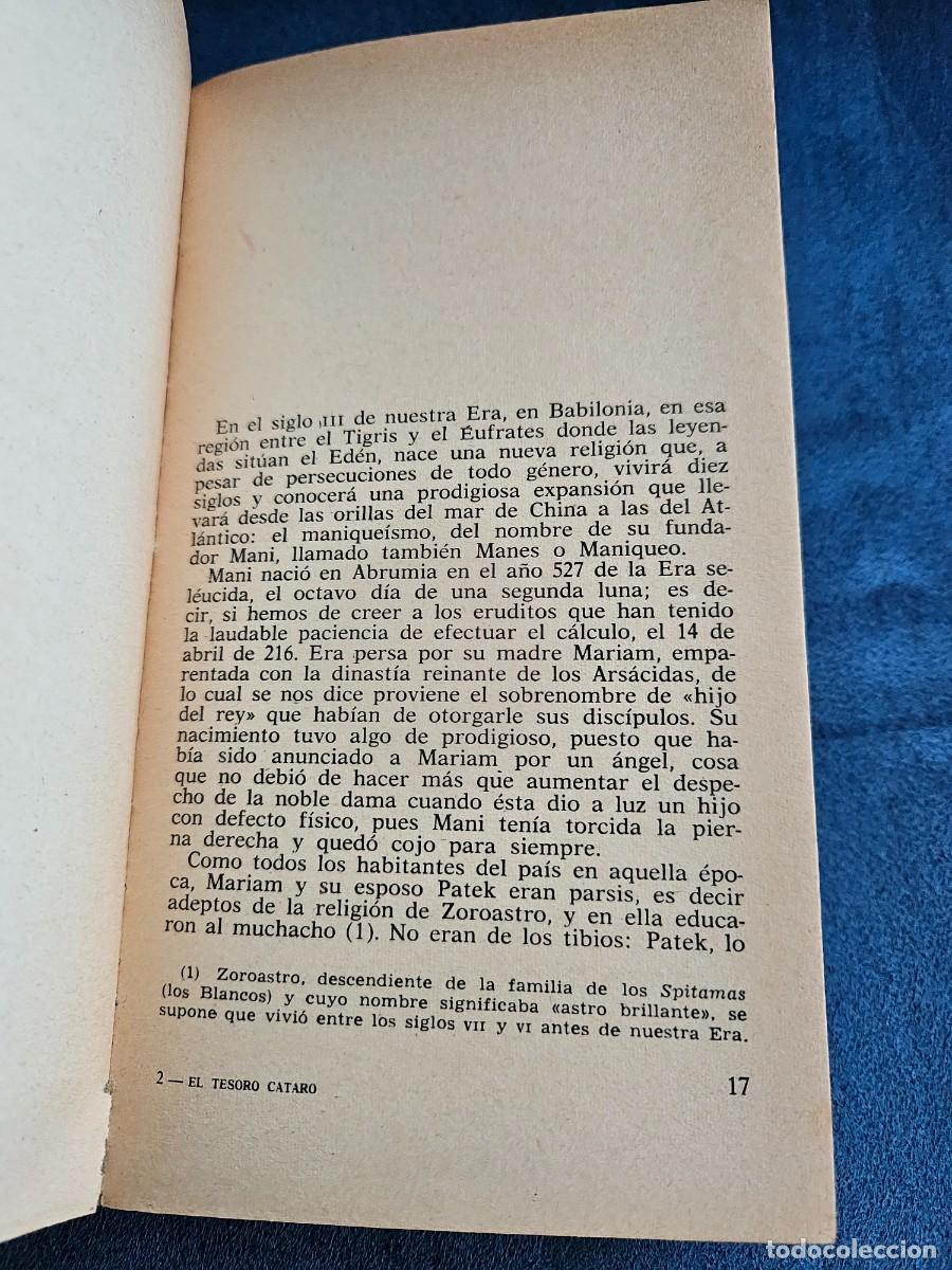 Libros de segunda mano: Antiguo Libro El Tesoro C&aacute;taro De Gerard De S&egrave;de, 1976. - Foto 11