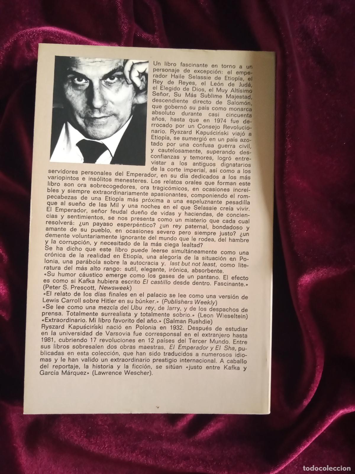 Libros de segunda mano: EL EMPERADOR. R. Kapuscinski. Anagrama 1978 - Foto 2