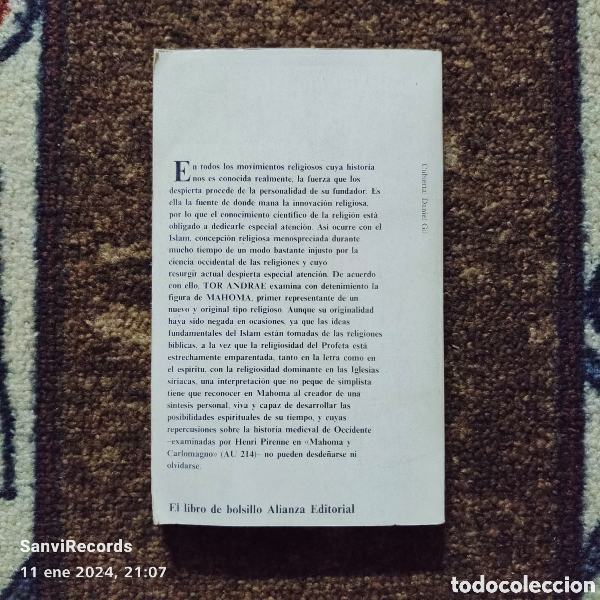 Libros de segunda mano: MAHOMA (TOR ANDRAE) (ALIANZA EDITORIAL) - Foto 2