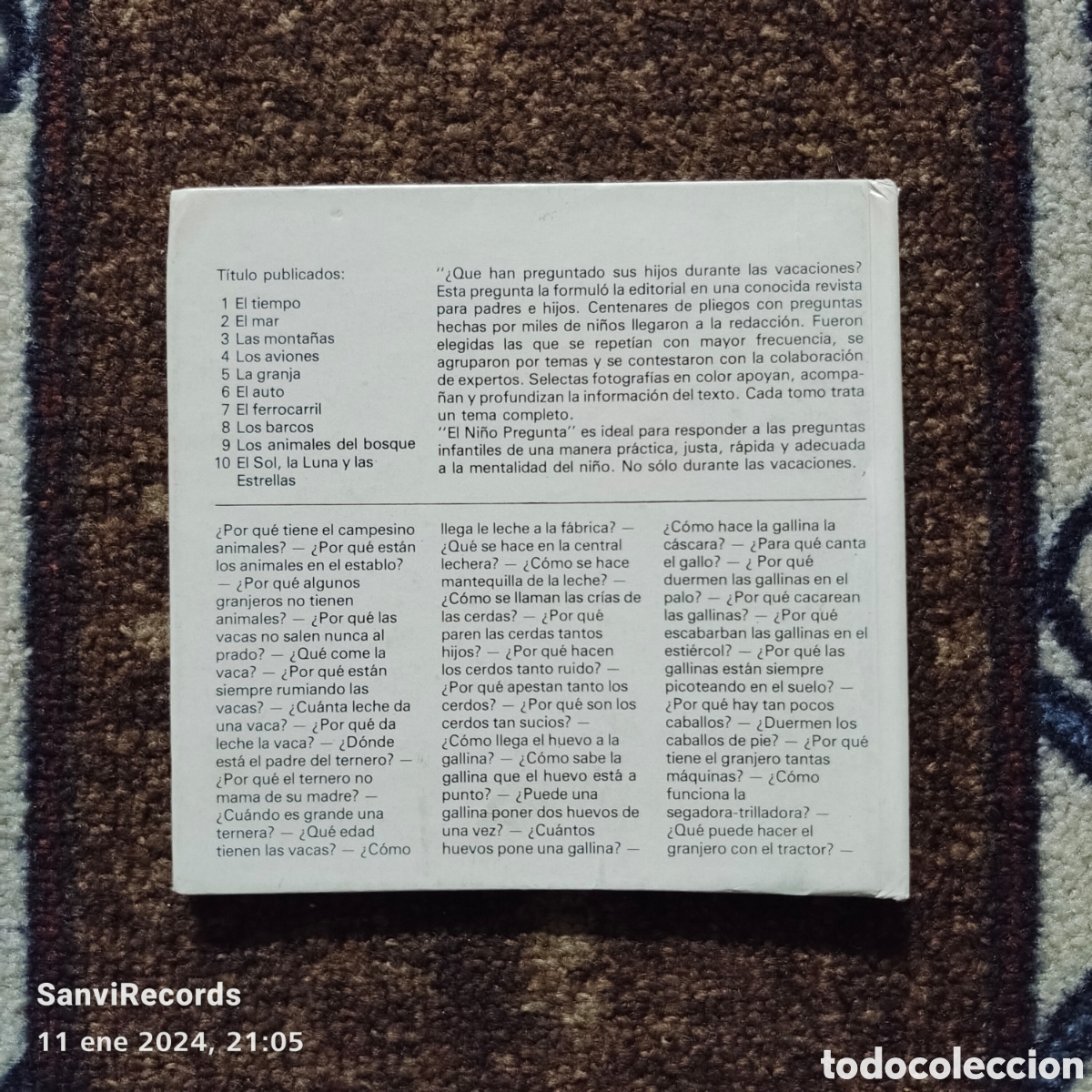 Libros de segunda mano: 5, EL NI&Ntilde;O PREGUNTA: LA GRANJA - Foto 2