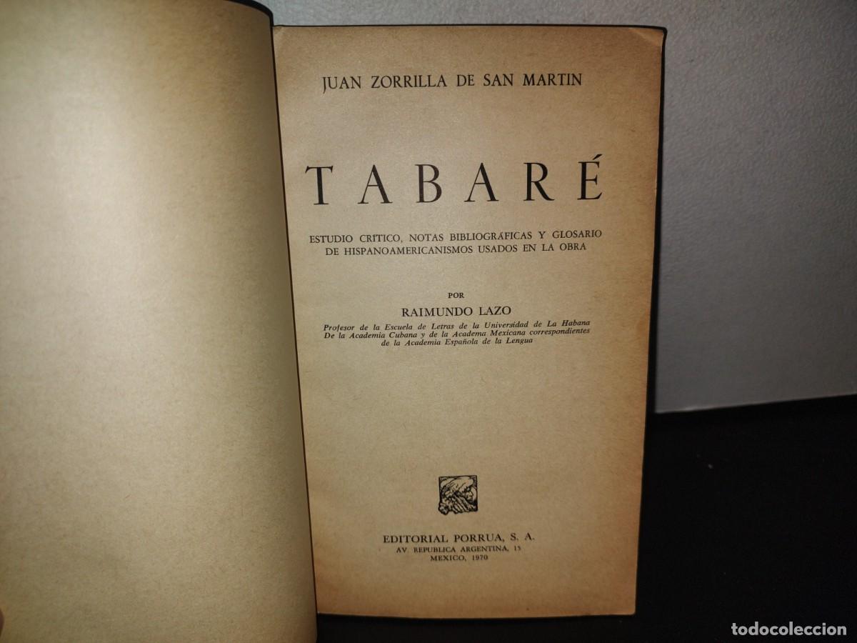 Libros de segunda mano: 128- TABAR&Eacute; - JUAN ZORRILLA DE SAN MART&Iacute;N - Foto 3