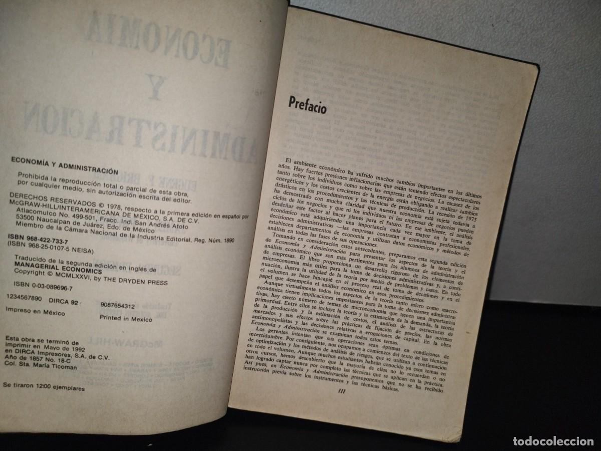 Libros de segunda mano: 128- ECONOM&Iacute;A Y ADMINISTRACI&Oacute;N - EUGENE F. BRIGHAM - Foto 4