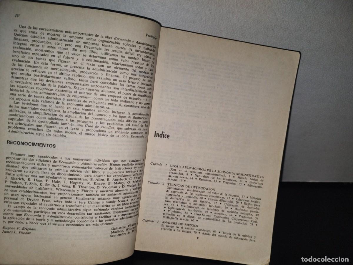 Libros de segunda mano: 128- ECONOM&Iacute;A Y ADMINISTRACI&Oacute;N - EUGENE F. BRIGHAM - Foto 5