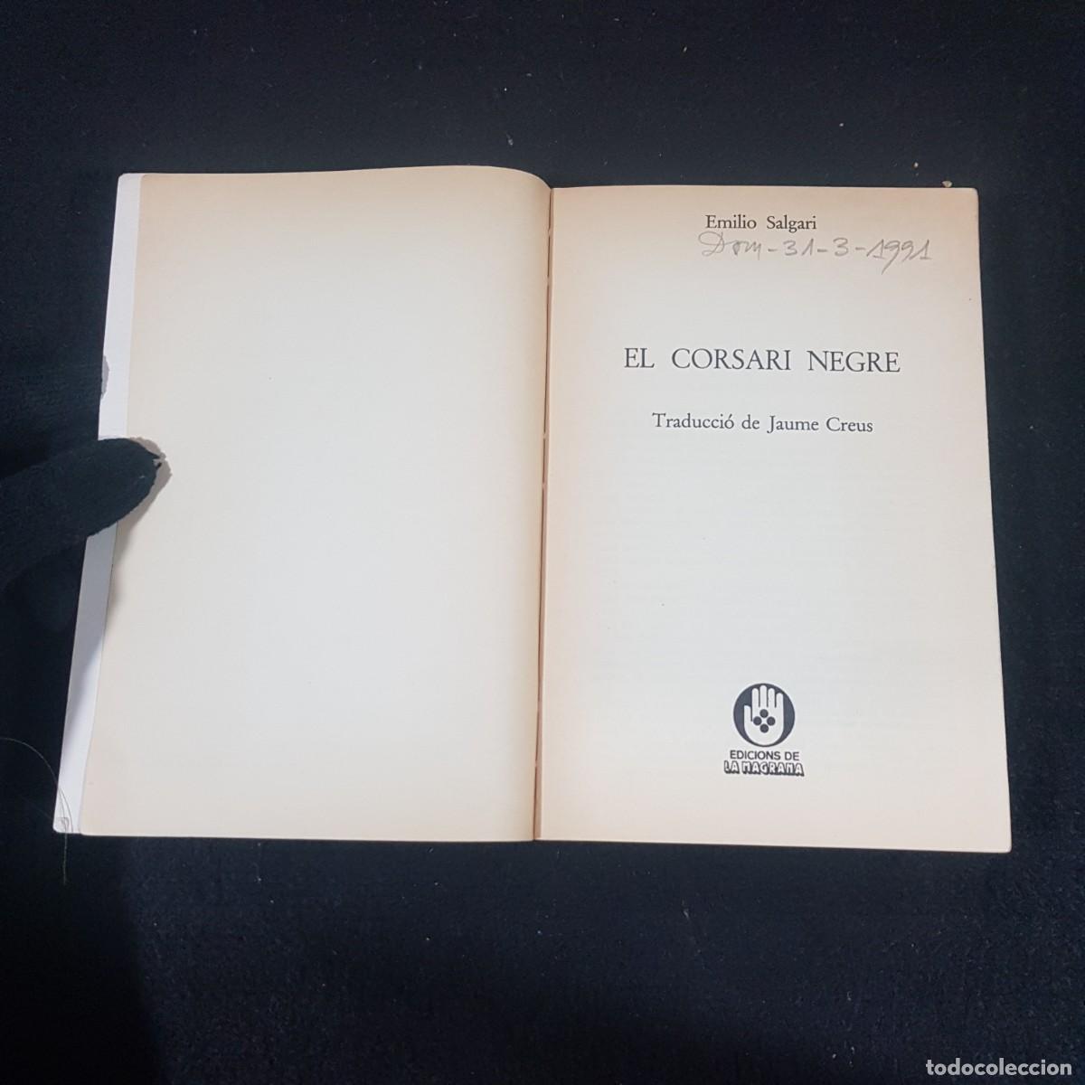 Libros de segunda mano: EL CORSARI NEGRE - EMILIO SALGARI - 2DA EDICI&Oacute;N - ED. LESPARVER / 23.924 - Foto 4