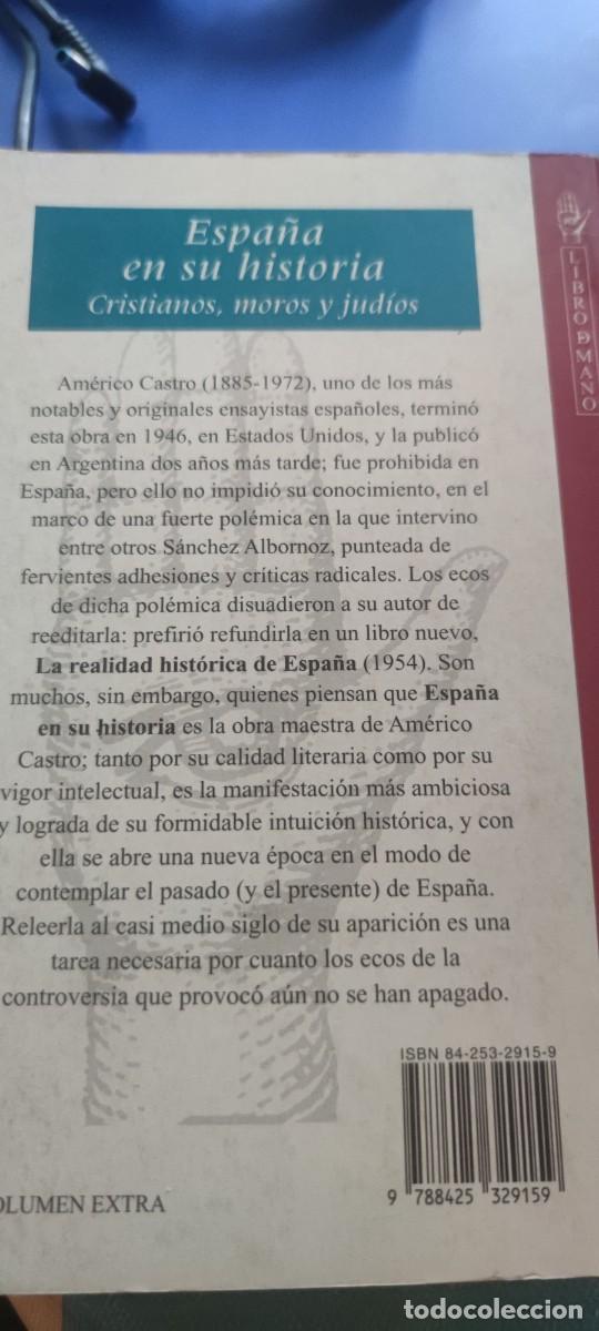 Libros de segunda mano: Espa&ntilde;a en su historia. Am&eacute;rico Castro - Foto 2