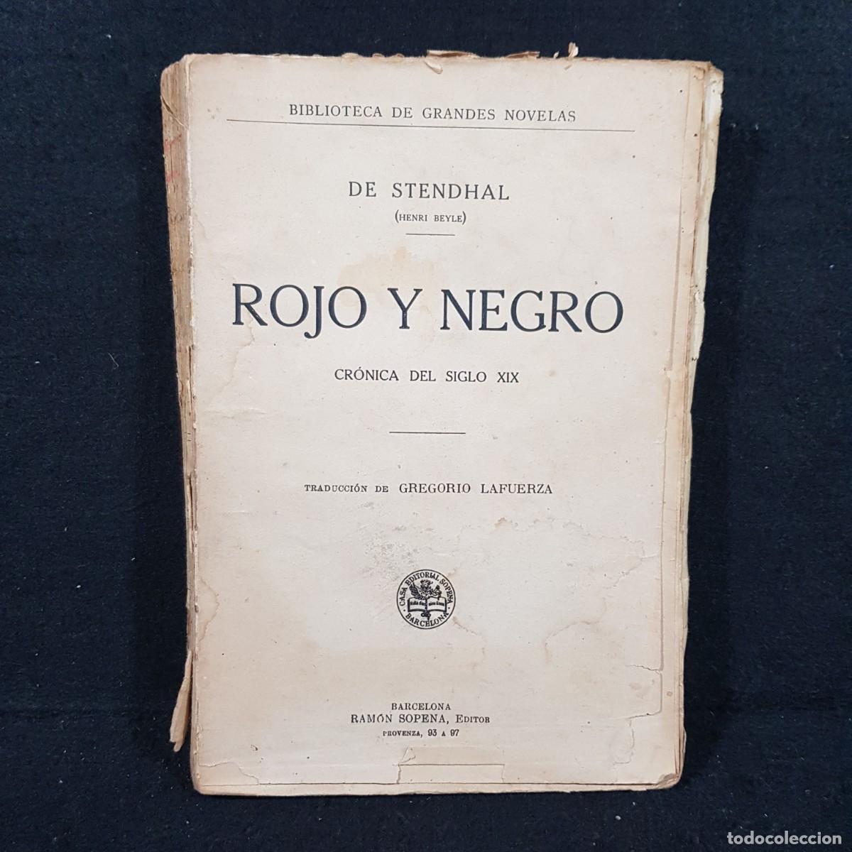Libros de segunda mano: ROJO Y NEGRO - HENRI BEYLE - ED. RAM&Oacute;N SOPENA / 23.983 - Foto 1