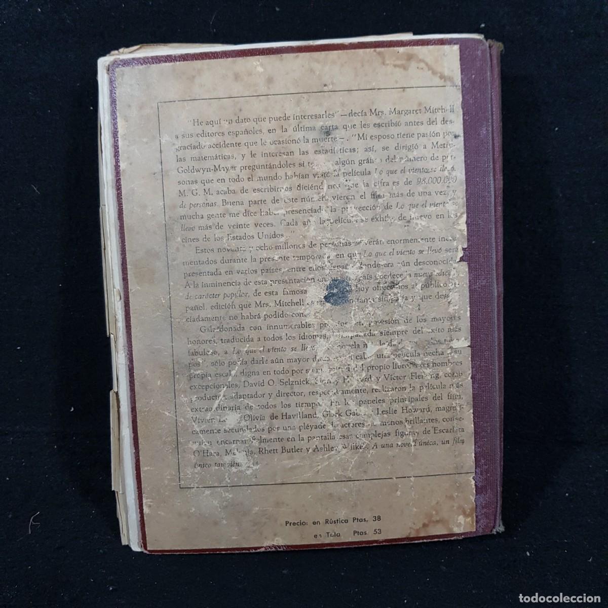 Libros de segunda mano: LO QUE EL VIENTO SE LLEV&Oacute; - MARGARET MITCHELL - EDITOR AYMA / 23.992 - Foto 2