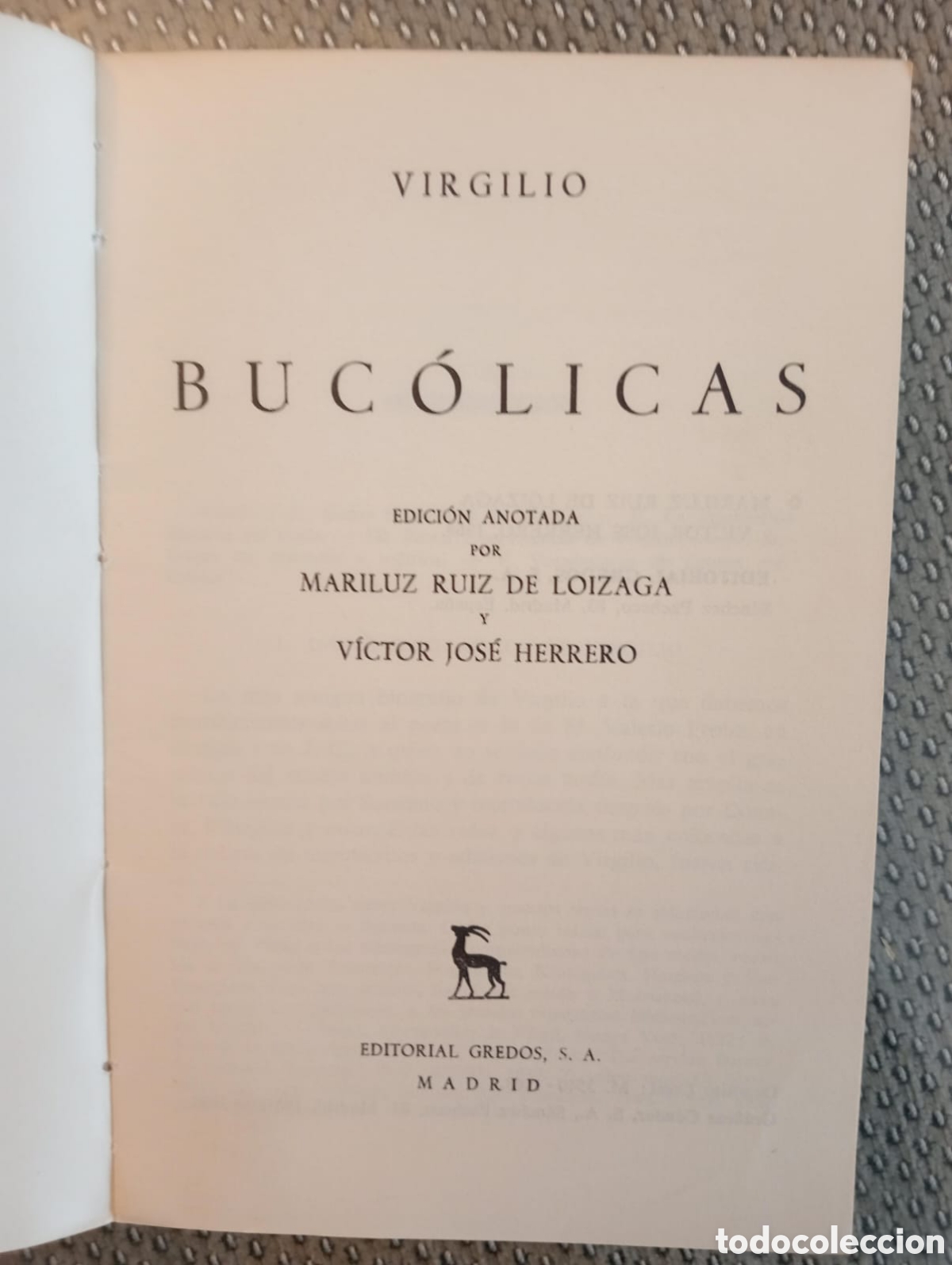 Libros de segunda mano: Buc&oacute;licas / Virgilio - Foto 2