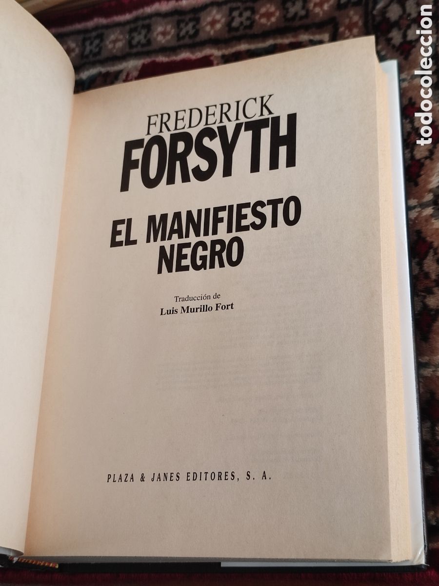 Libros de segunda mano: Frederick Forsyth El manifiesto negro - Foto 4
