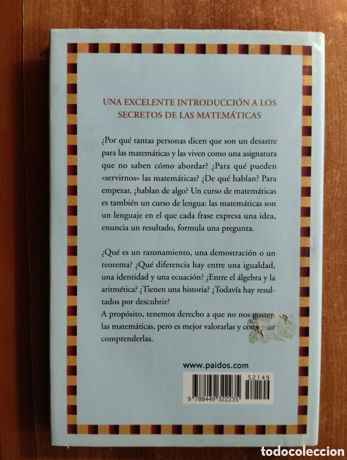 Libros de segunda mano: Las matem&aacute;ticas explicadas a mi hija,, Denis Guedj - Foto 2