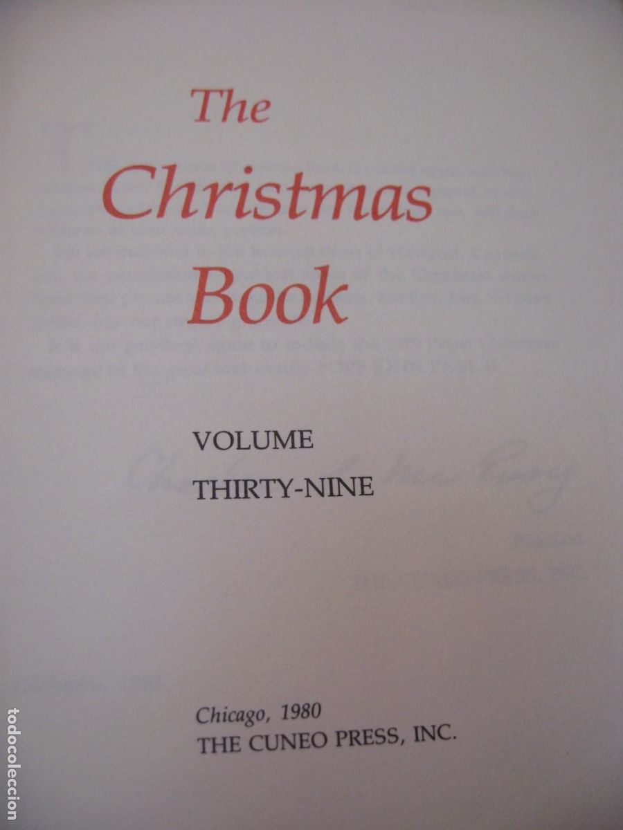 Libros de segunda mano: CUNEO CHRISTMAS BOOK. VOLUME THIRTY-NINE. 1980 - Foto 4