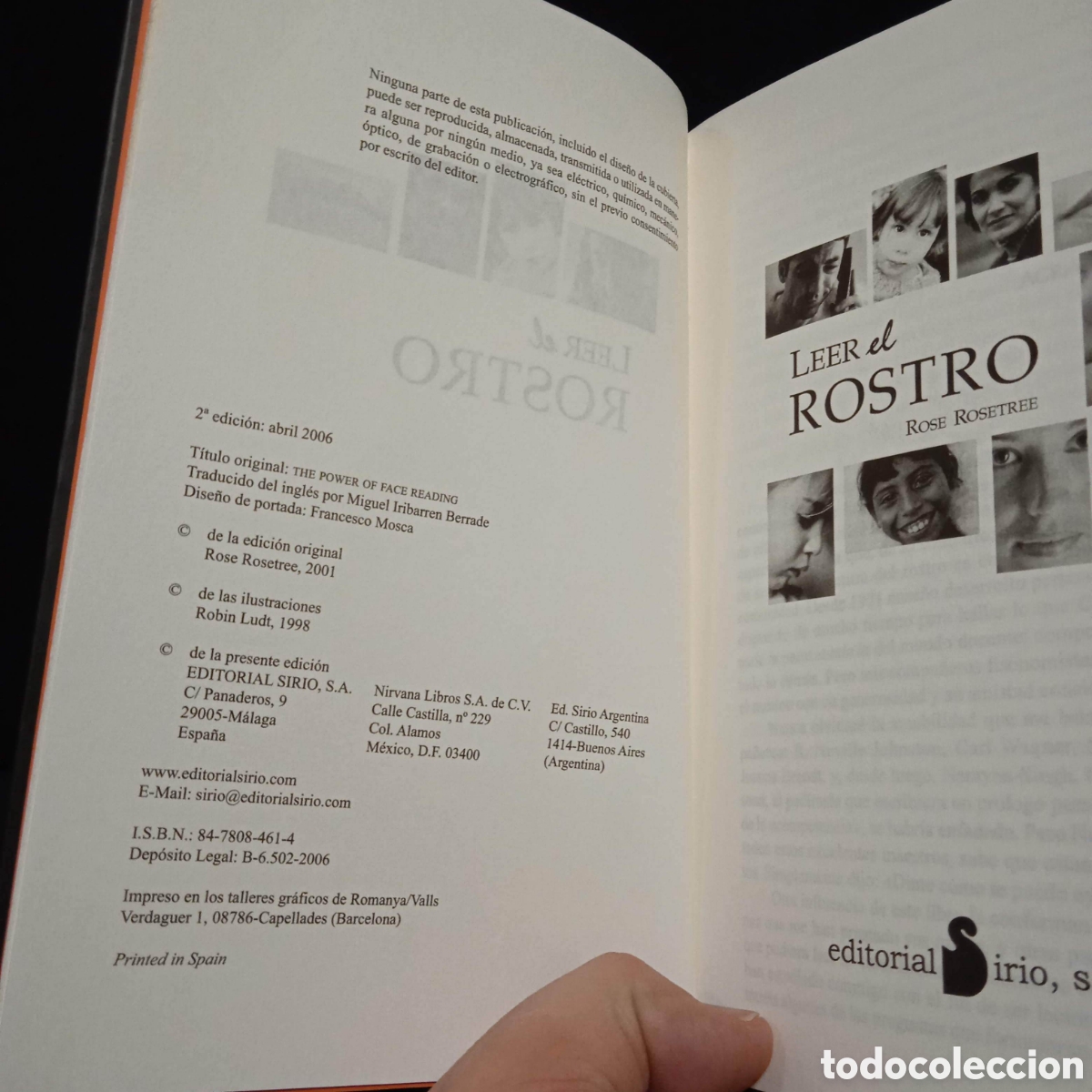 Libros de segunda mano: LEER EL ROSTRO - ROSE ROSETREE - SIRIO 206 #8318 - Foto 3