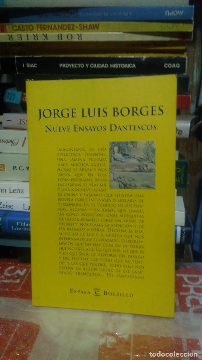 Libros de segunda mano: NUEVE ENSAYOS DANTESCOS, JORGE LUIS BORGES, ED. ESPASA - Foto 1