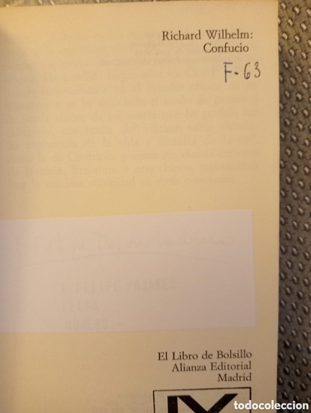 Libros de segunda mano: Confucio / Richard Wilhelm - Foto 2