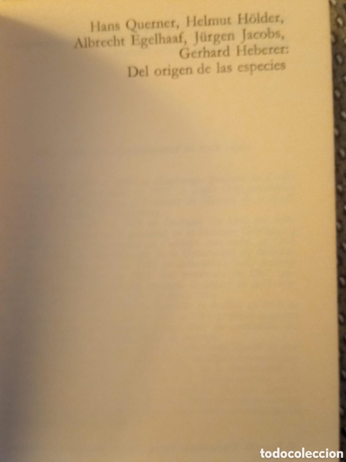 Libros de segunda mano: DEL ORIGEN DE LAS ESPECIES / HANS QUERNER Y OTROS - Foto 2