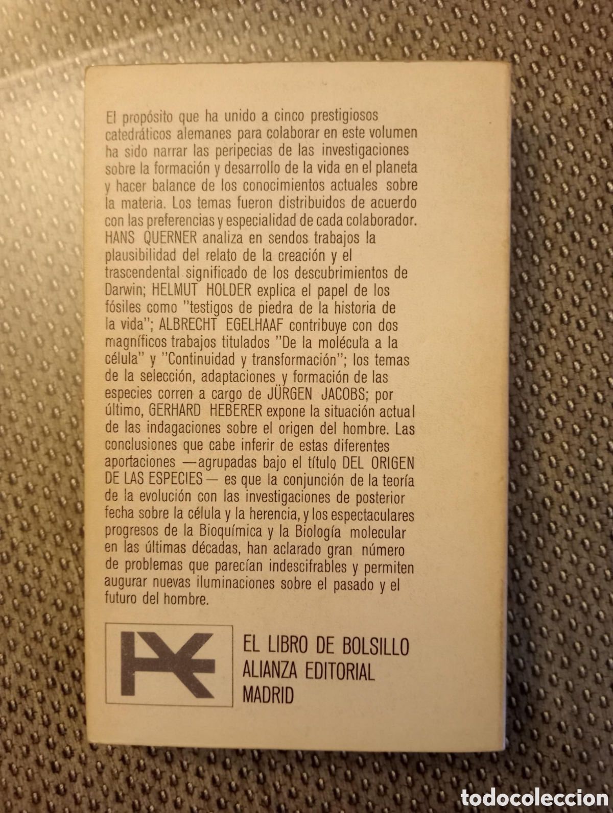 Libros de segunda mano: DEL ORIGEN DE LAS ESPECIES / HANS QUERNER Y OTROS - Foto 3