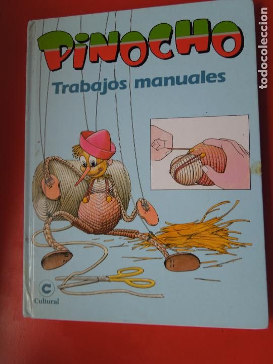 Libros de segunda mano: PINOCHO TRABAJOS MANUALES N&ordm; 2 -CUERDA , CESTERIA , PAJA , RAFIA , MARIONETAS - CULTURAL 2000