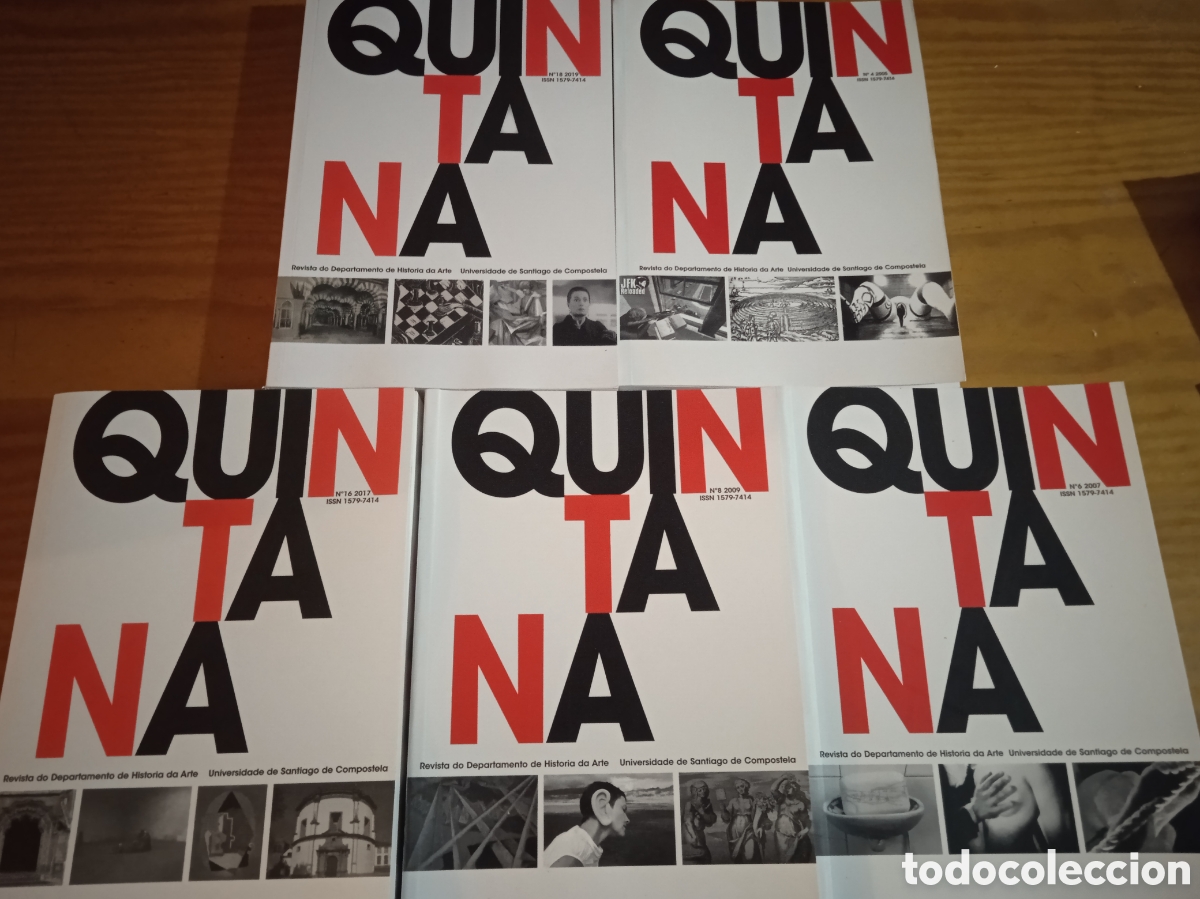 Second hand books: 5 ejemplares Quintana, Revista do departamento de historia da arte, U. S. de Compostela. GALICIA.