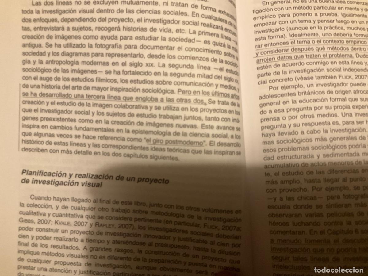 Libros de segunda mano: DATOS VISUALES EN INVESTIGACION CUALITATIVA - BANKS, MARCUS, - Foto 2
