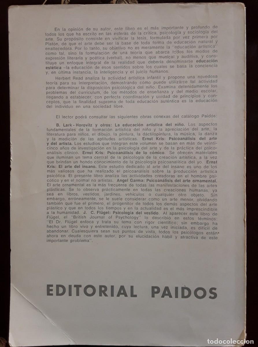 Libros de segunda mano: Educaci&oacute;n por el arte - Herbert Read - Foto 2