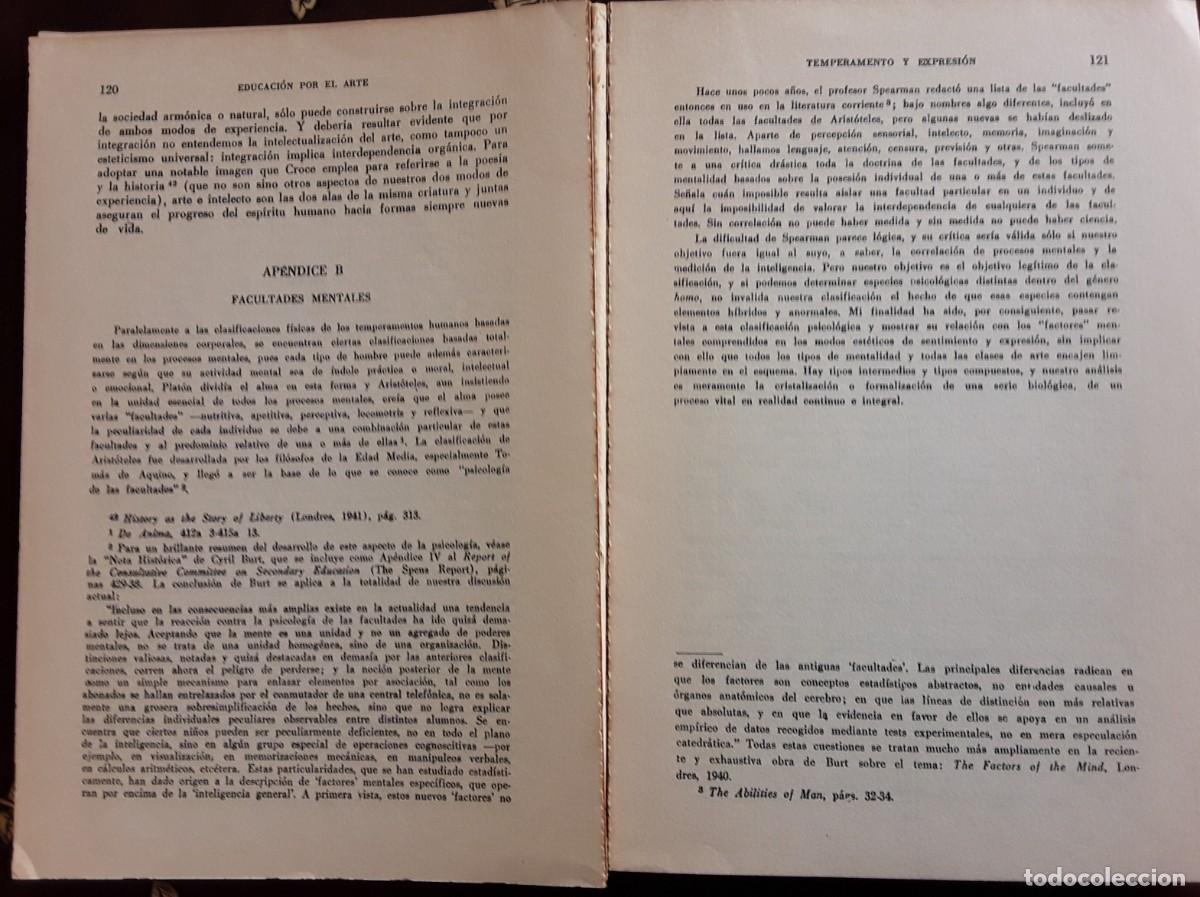 Libros de segunda mano: Educaci&oacute;n por el arte - Herbert Read - Foto 3