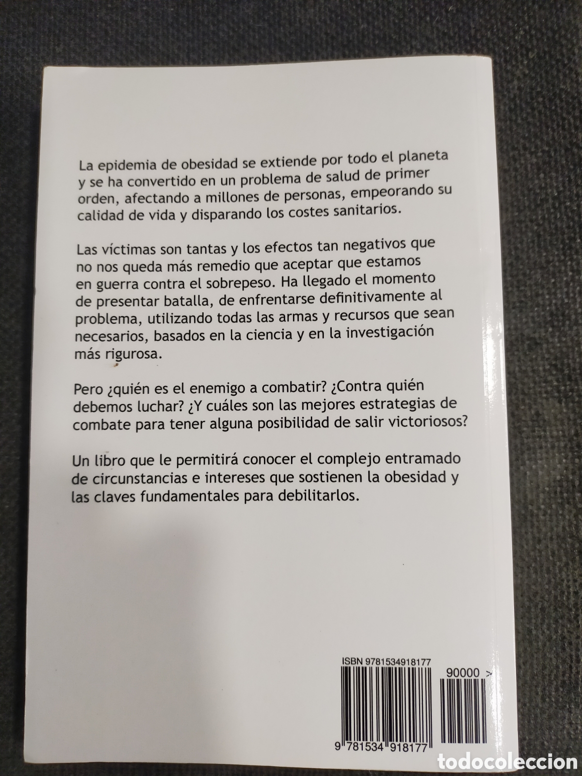 Libros de segunda mano: LA GUERRA CONTRA EL SOBREPESO LUIS JIM&Eacute;NEZ NUEVO - Foto 2