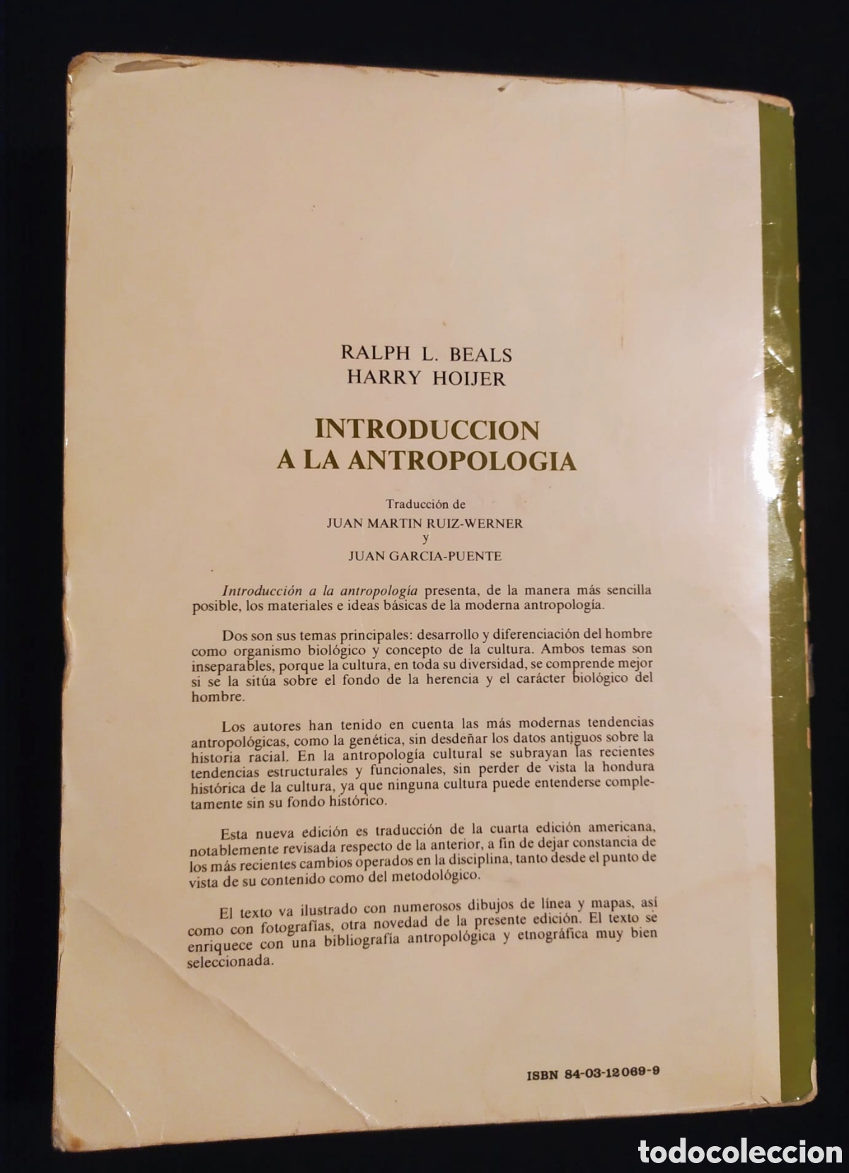 Libros de segunda mano: INTRODUCCI&Oacute;N A LA ANTROPOLOG&Iacute;A. GREDOS, 1986 - Foto 2