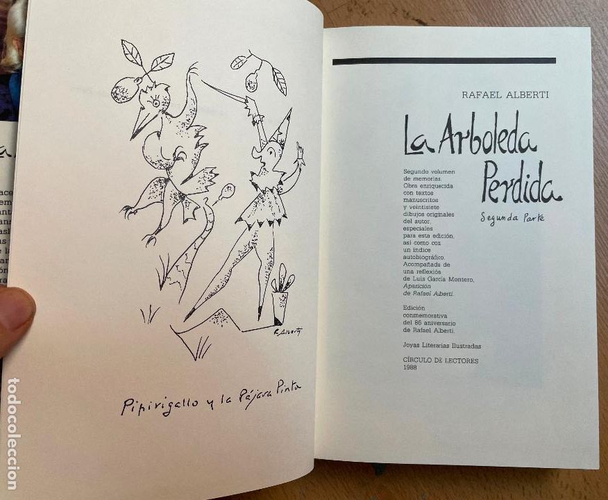 Libros de segunda mano: LA ARBOLEDA PERDIDA Segunda Parte, Rafael Alberti - Foto 2