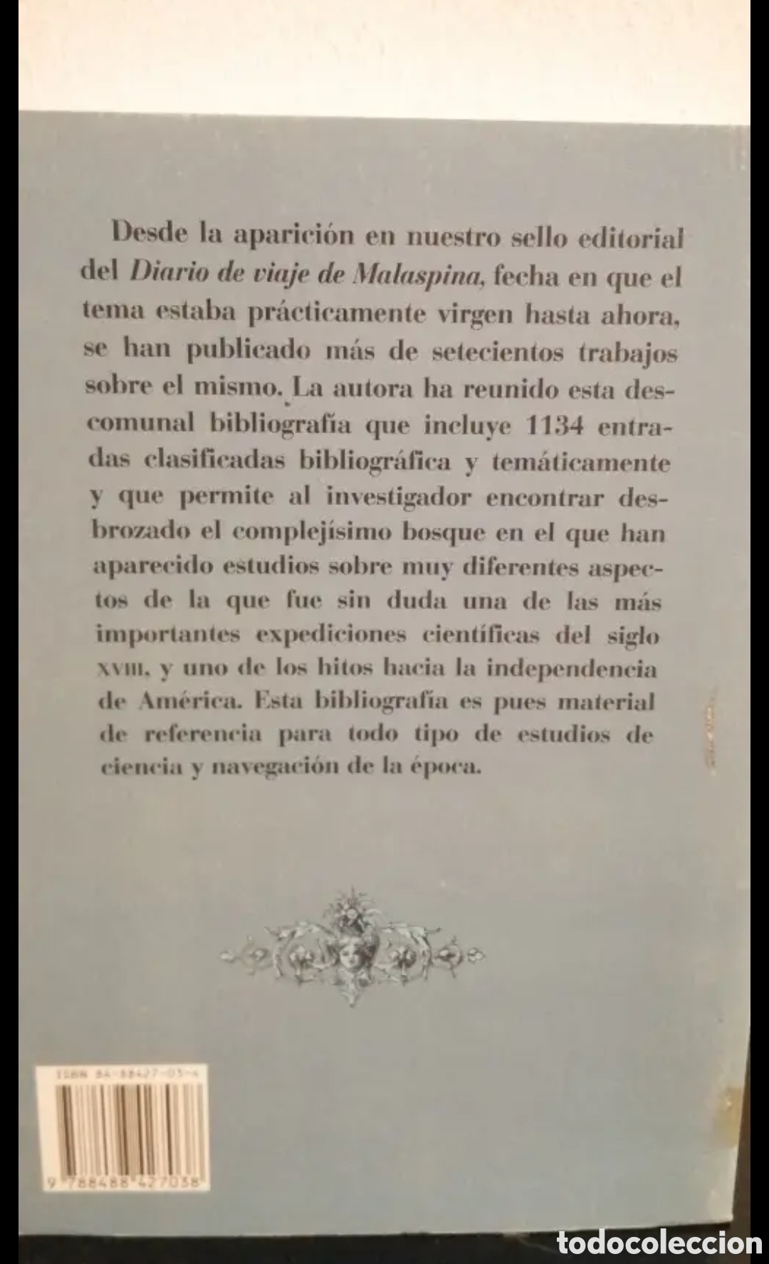 Libros de segunda mano: Alejandro Malaspina Bibliograf&iacute;a - Foto 2