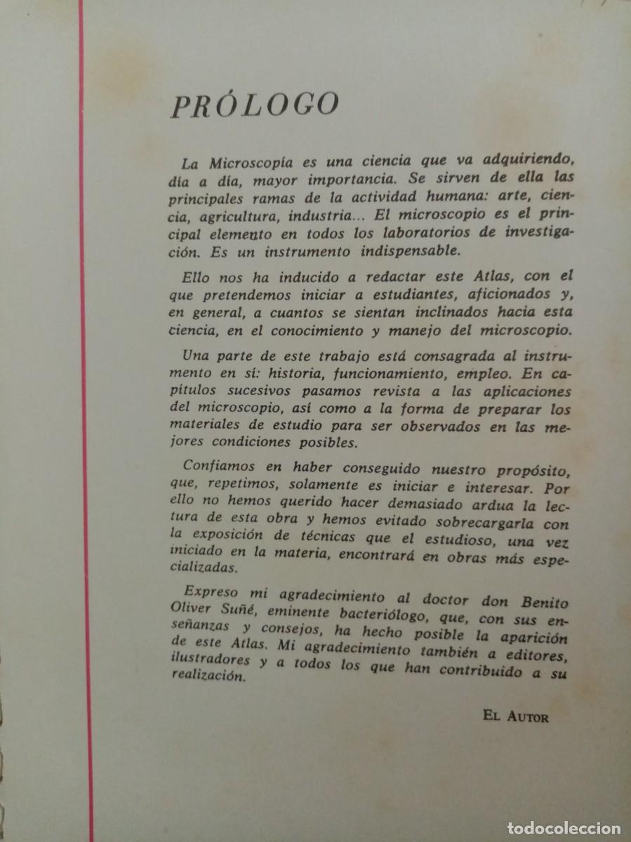 Libros de segunda mano: ATLAS DE MICROSCOPIA - Foto 7