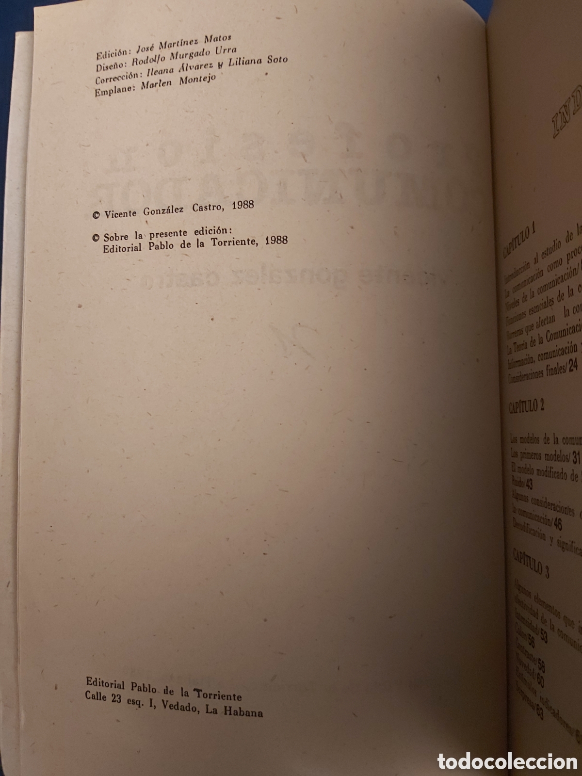 Libros de segunda mano: PROFESI&Oacute;N: COMUNICADOR $ VICENTE GONZ&Aacute;LEZ $ PABLO DE LA TORRIENTE $ 1988 - Foto 3
