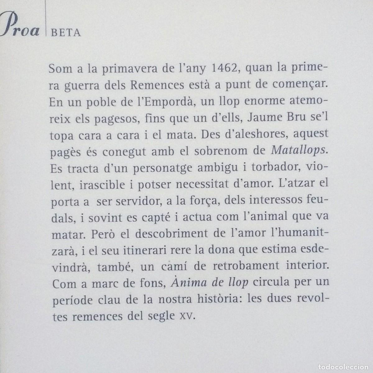 Libros de segunda mano: &Agrave;NIMA DE LLOP - LLOREN&Ccedil; CAPDEVILA - 1&ordf; ed. - 2004. - Foto 2