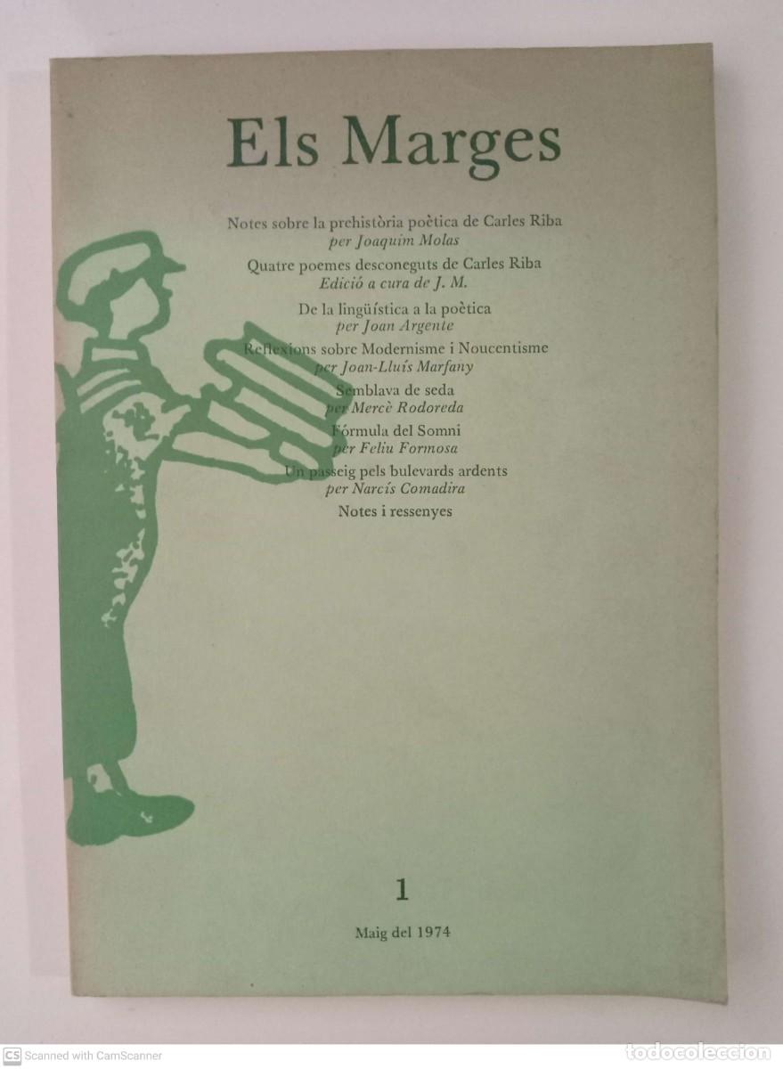 Libros de segunda mano: Els Marges (1, maig del 1974) - Foto 1