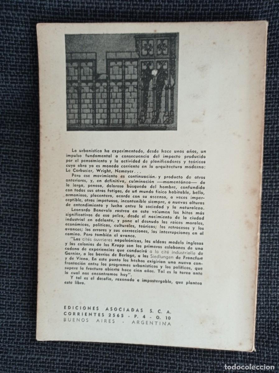 Libros de segunda mano: Libro Or&iacute;genes de la urban&iacute;stica moderna. Leonardo Benevolo. Ediciones Tekne 1976. - Foto 2