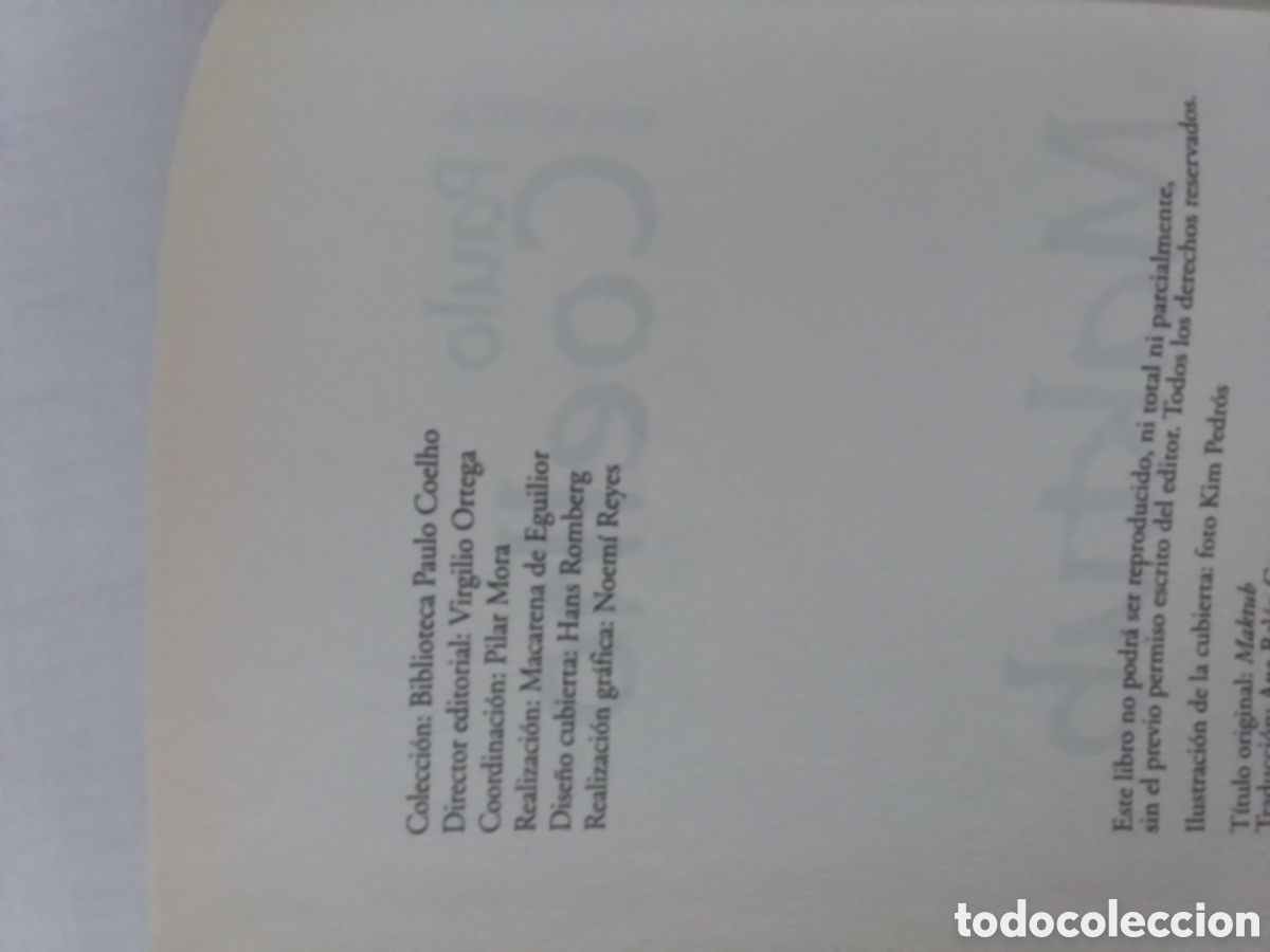 Libros de segunda mano: Libro Paulo Coelho - Foto 2