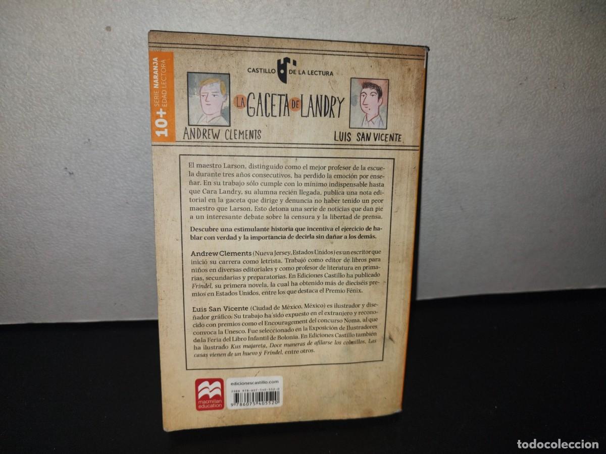 Libros de segunda mano: 129- LA GACETA DE LANDRY - ANDREW CLEMENTS - - Foto 4