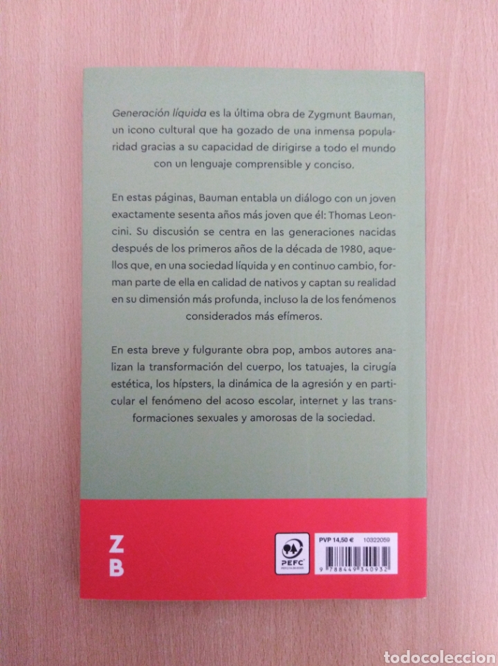 Libros de segunda mano: GENERACI&Oacute;N L&Iacute;QUIDA. Zygmunt Bauman / Thomas Leoncini - Foto 2