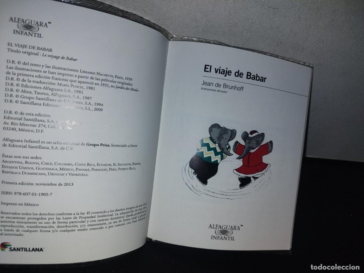 Libros de segunda mano: 129- EL VIAJE DE BABAR - JEAN DE BRUNHOFF - ALFAGUARA - Foto 4