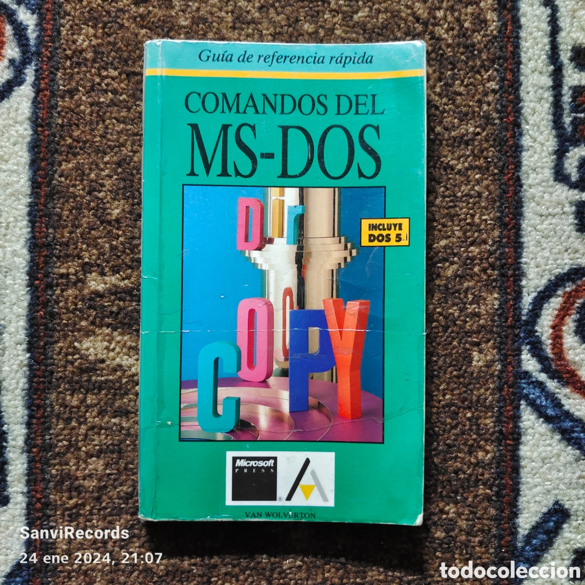 Libros de segunda mano: COMANDOS MS-DOS, GU&Iacute;A DE REFERENCIA R&Aacute;PIDA (ANAYA) - Foto 1