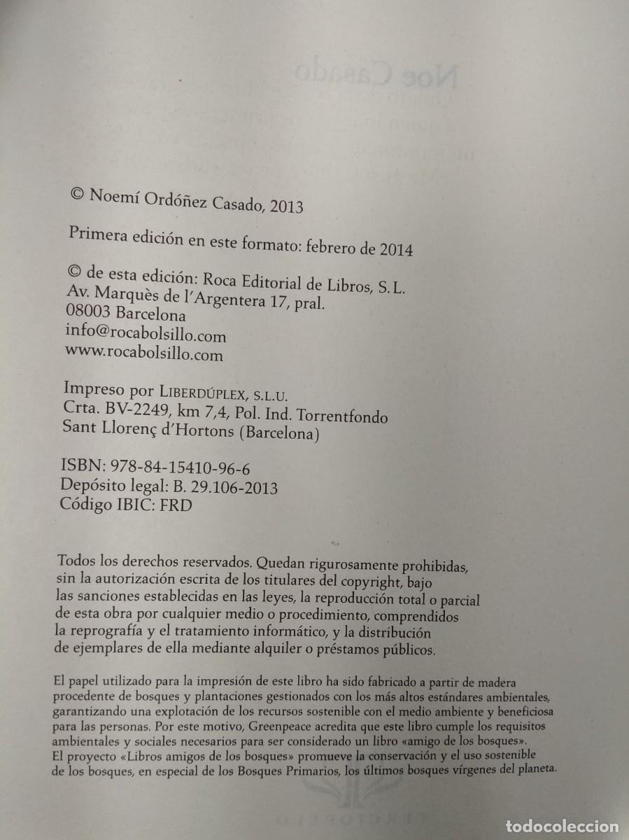Libros de segunda mano: DIVORCIO. NOEMI ORD&Oacute;&Ntilde;EZ CASADO. Roca Editores 2014 - Foto 2