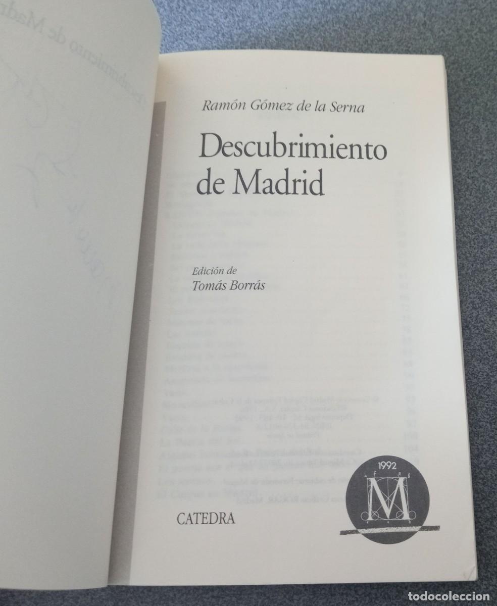 Libros de segunda mano: Descubriendo Madrid Ram&oacute;n G&oacute;mez De La Serna - Foto 4
