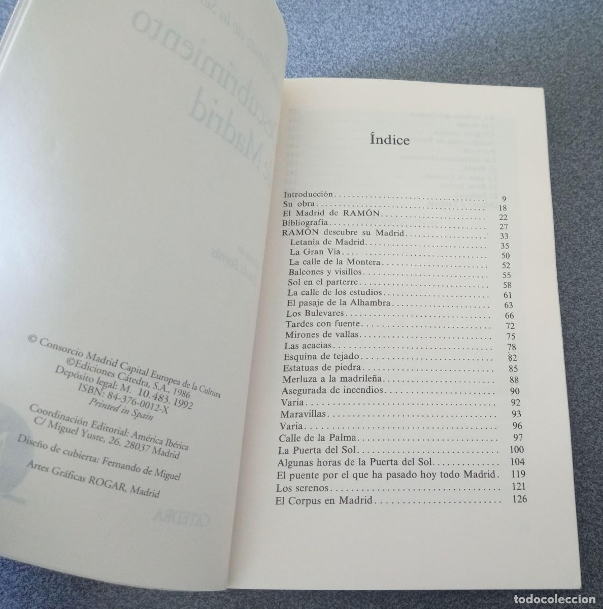 Libros de segunda mano: Descubriendo Madrid Ram&oacute;n G&oacute;mez De La Serna - Foto 5