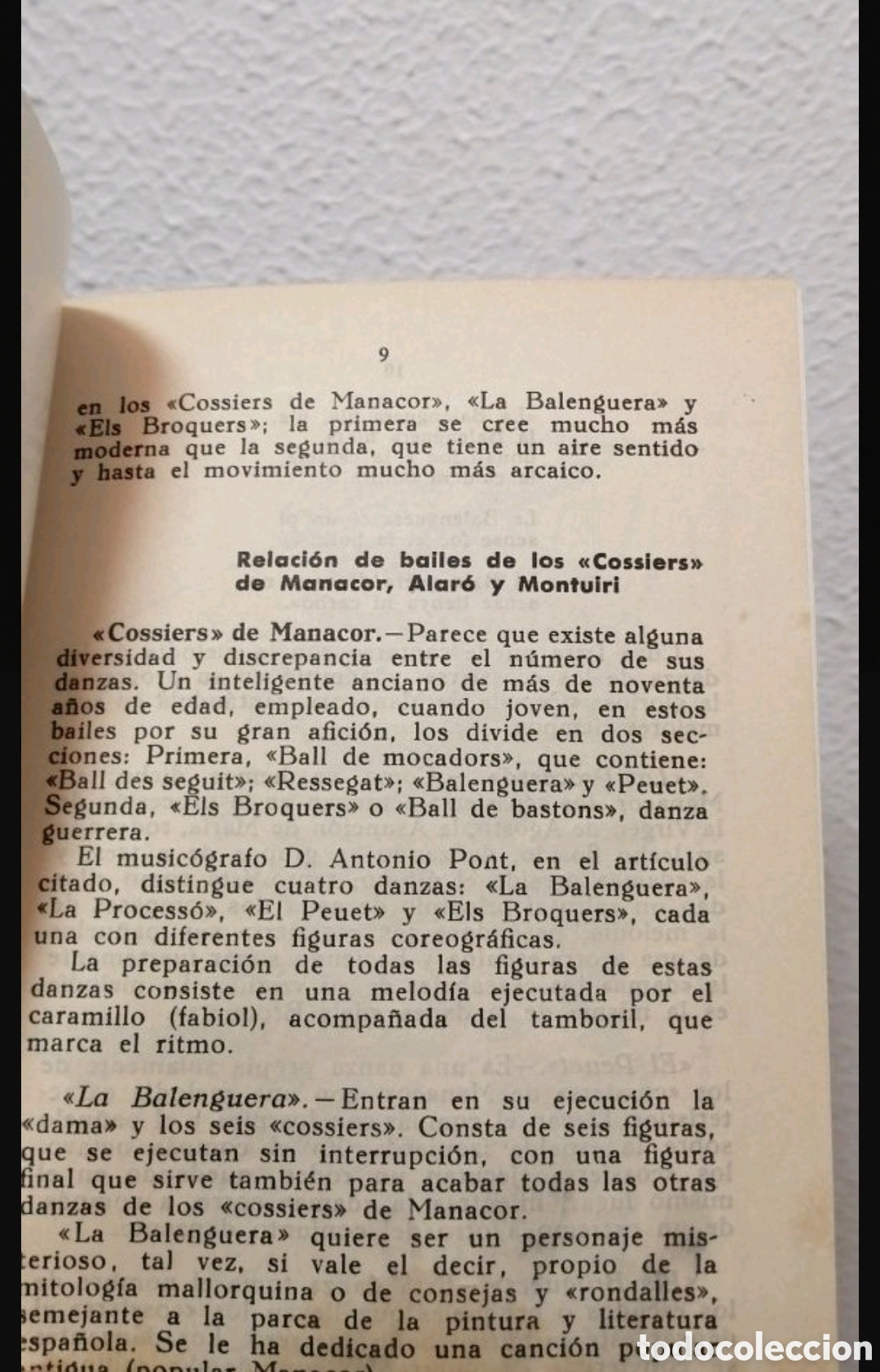 Libros de segunda mano: Los Cossiers y sus danzas. Panorama Balear N &deg;62. - Foto 6
