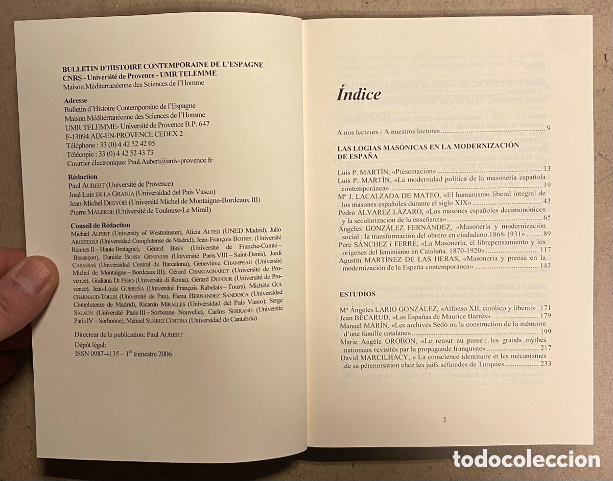 Libros de segunda mano: LAS LOGIAS MAS&Oacute;NICAS EN LA MODERNIZACI&Oacute;N DE ESPA&Ntilde;A. VV.AA. - Foto 2