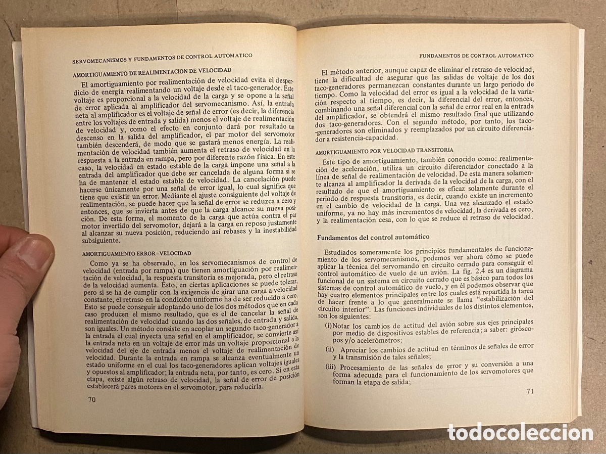 Libros de segunda mano: CONTROL AUTOM&Aacute;TICO DE VUELO. E.H.J. PALLET. PARANINFO 1982. - Foto 5