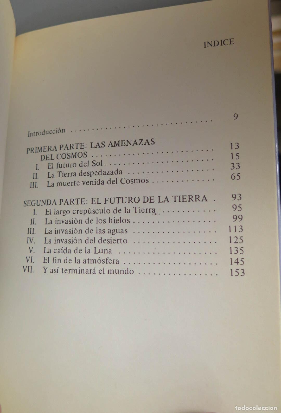 Libros de segunda mano: El enigma del fin c&oacute;smico de la tierra. D. Santos - Foto 2