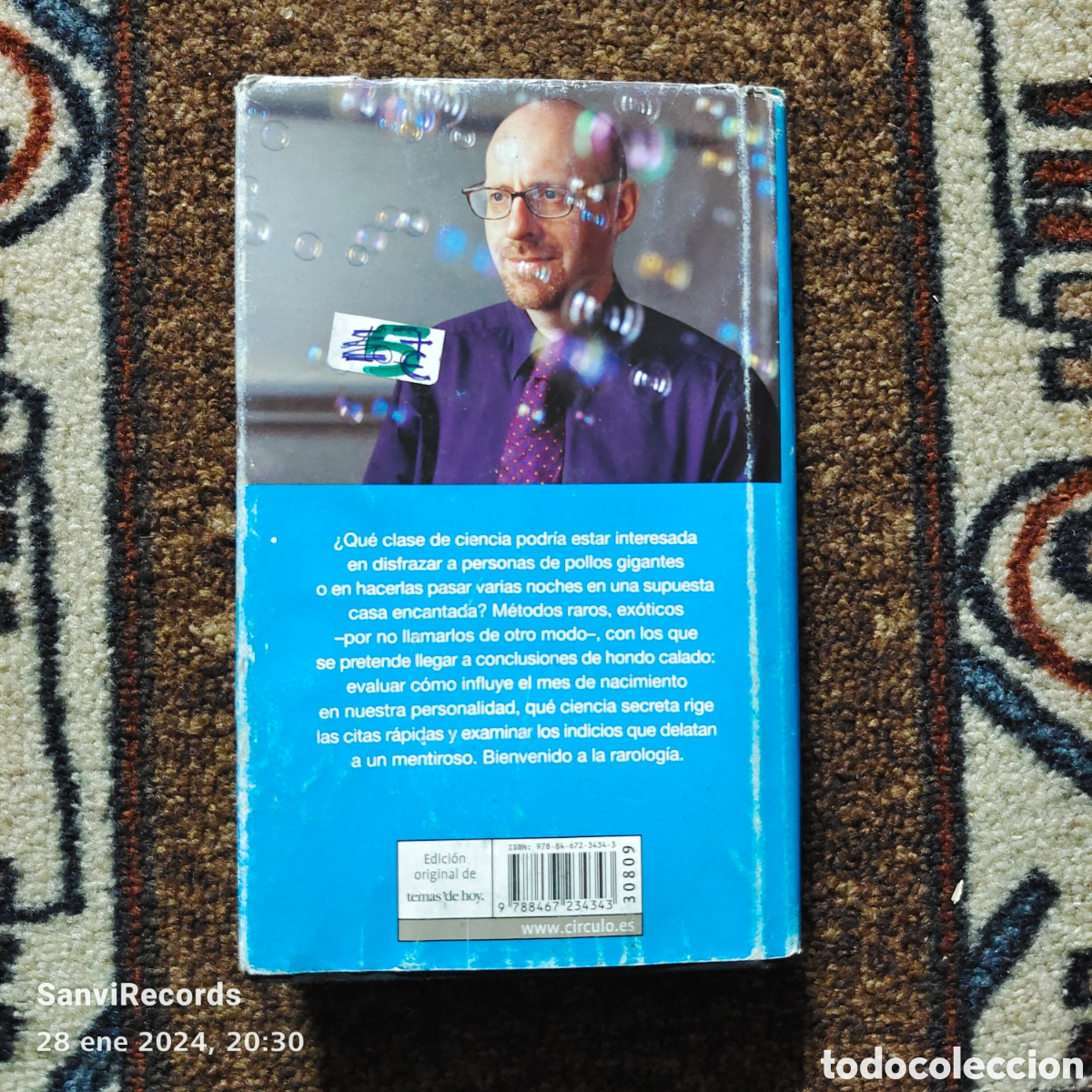 Libros de segunda mano: RAROLOG&Iacute;A (RICHARD WISEMAN) (C&Iacute;RCULO DE LECTORES) - Foto 2